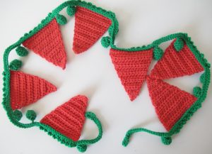 Carrots & peas bunting finished