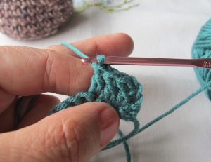 The finished treble crochet stitch