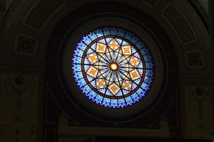 Ally Pally stained glass window