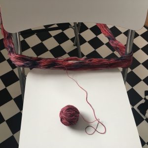 winding wool from hank