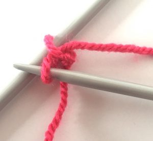 Knit cast on step4