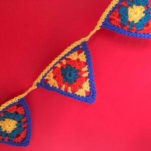 crochet granny bunting