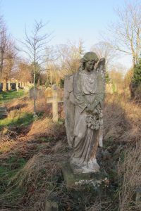 Angel statue in st peters thanet graveyard