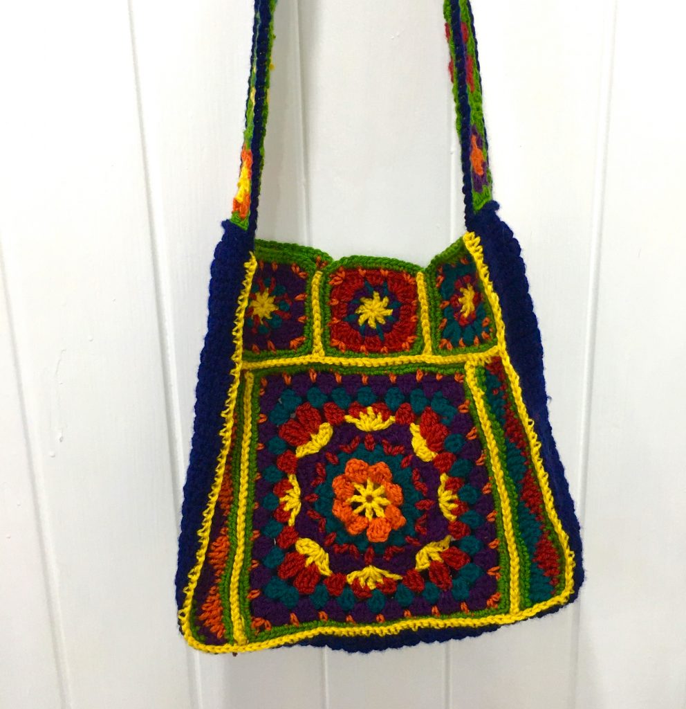 Granny-Square Bag is in the bag! — Picking Up Stitches