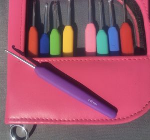 A set of Knitpro Waves crochet hooks
